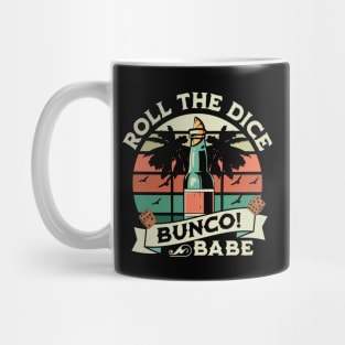 Bunco Babe Sunset Roll the Dice Mug